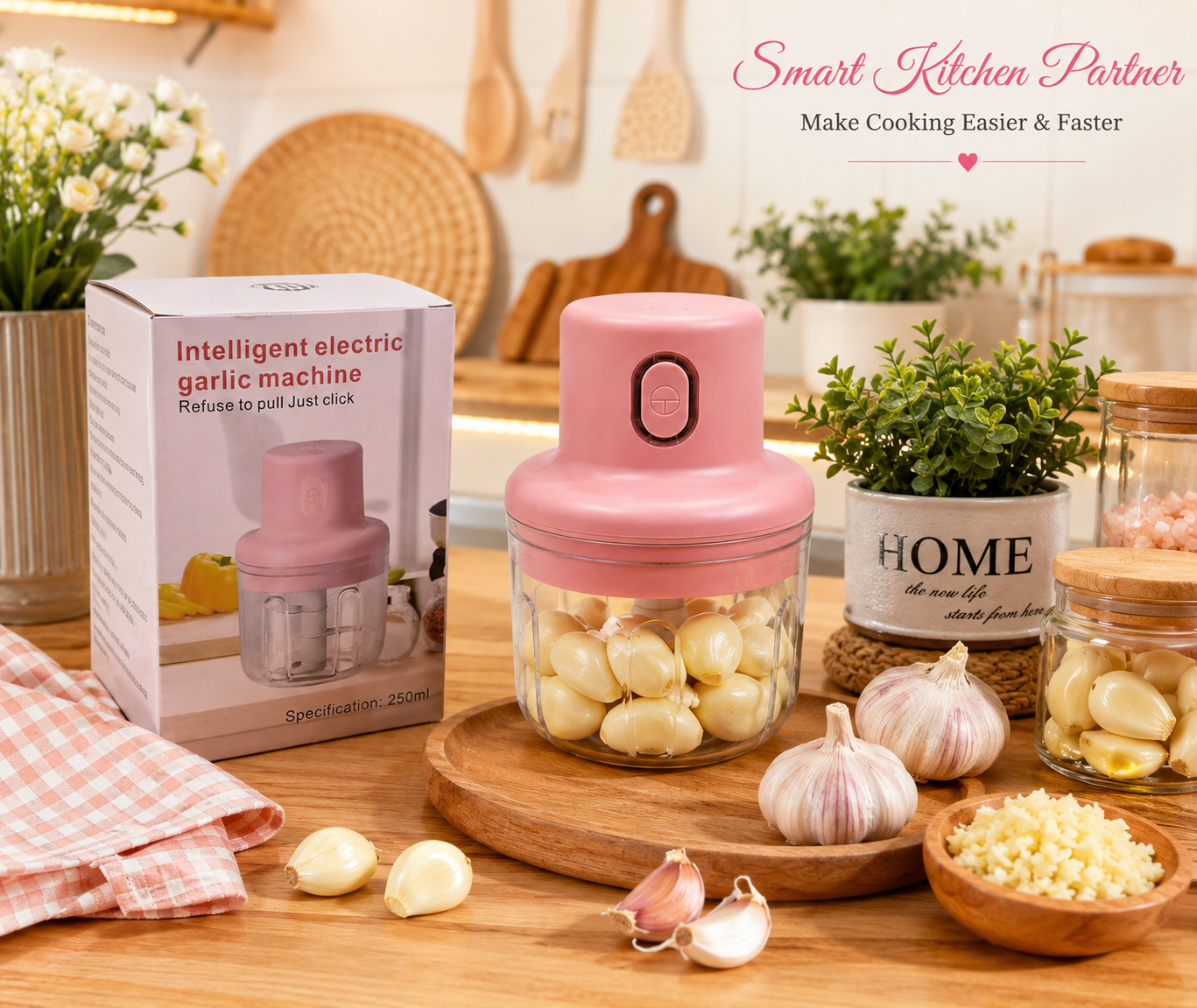 Mini Electric Garlic Chopper 250ml