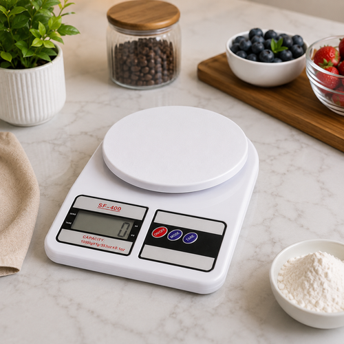 Digital Kitchen Weight Scale SF-400 – Electronic Food Measuring Scale with LCD Display | High Precision Kitchen Weighing Machine for Cooking, Baking & Diet Use