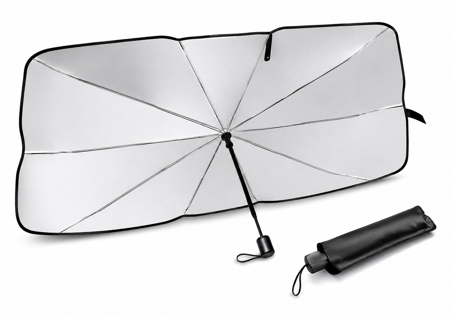 Car Windshield Sun Shade Umbrella – Foldable UV Protection Front Window Sunshade Cover for Cars, SUVs & MPVs
