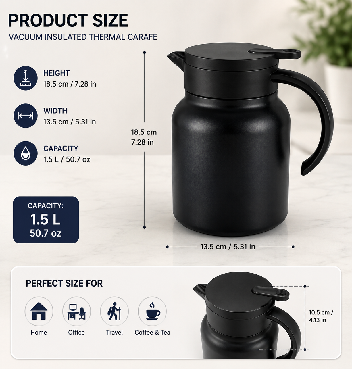 Stainless Steel Insulated Teapot