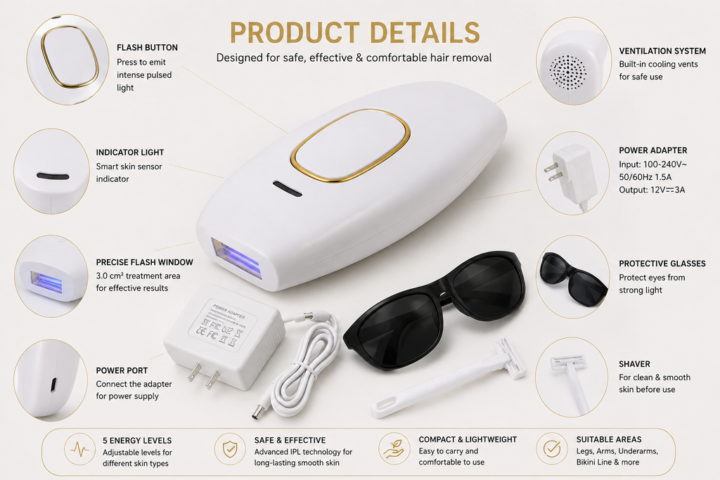 IPL Hair Removal Device