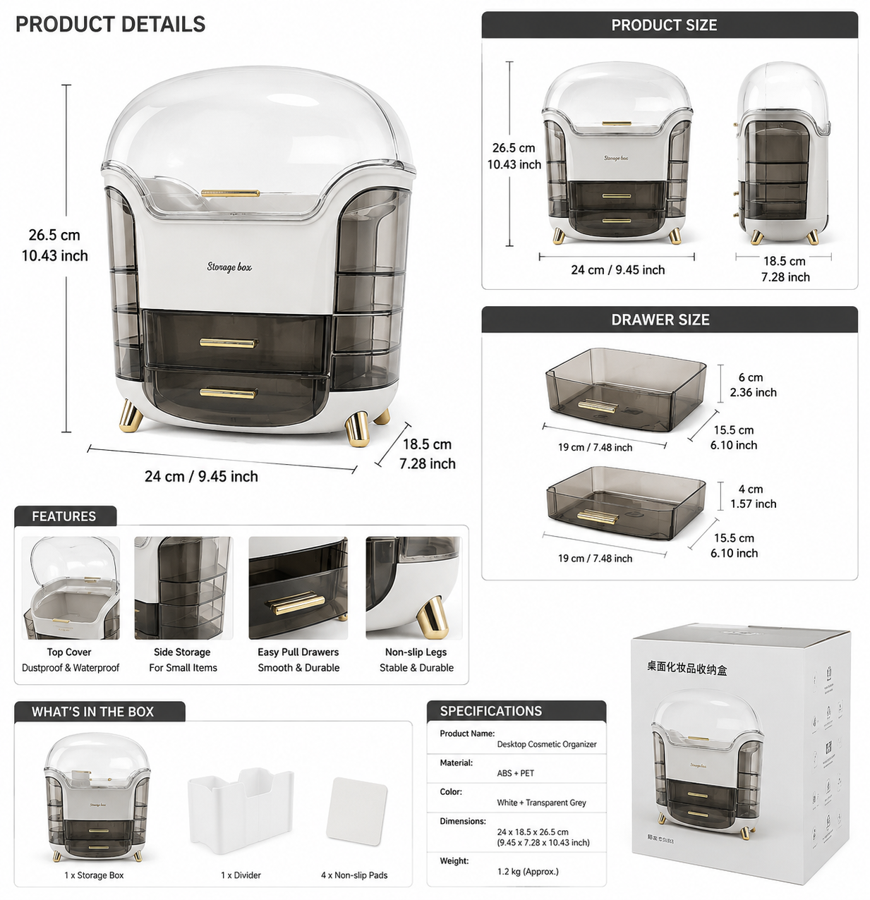 Luxury Cosmetic Organizer