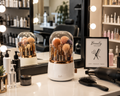 Makeup Brush 360° Rotating Organizer with Dustproof Cover