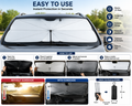 Car Windshield Sun Shade Umbrella – Foldable UV Protection Front Window Sunshade Cover for Cars, SUVs & MPVs