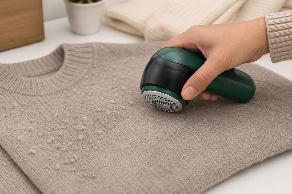 Fabric Lint Remover USB Rechargeable Portable Clothes Fuzz & Bobble Remover for Sweaters, Wool & Furniture
