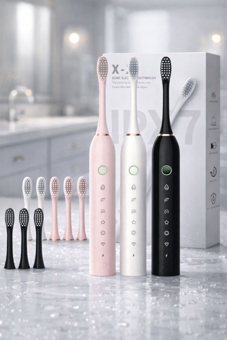 IPX7 Sonic Electric Toothbrush X-3 – Rechargeable Smart Toothbrush