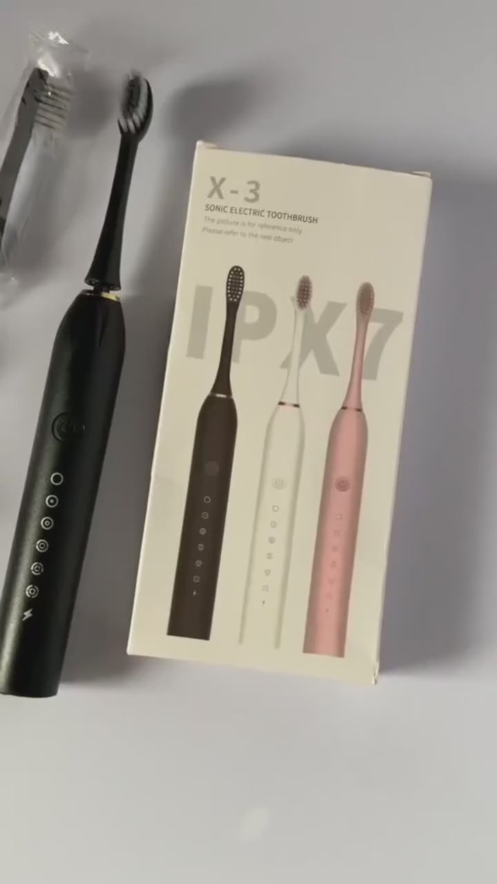 IPX7 Sonic Electric Toothbrush X-3 – Rechargeable Smart Toothbrush